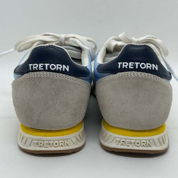 Tretorn Rawlins 2.0 Miami Blue Suede Textile Lace-up Rubber Sole Sneakers - Picture 8 of 15